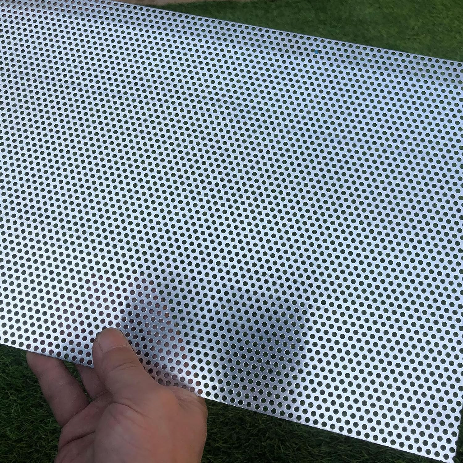 Aluminum Perforated Metal Sheets 16 Gauge 19.6 Inch by 9.8 Inch Expanded Metal M