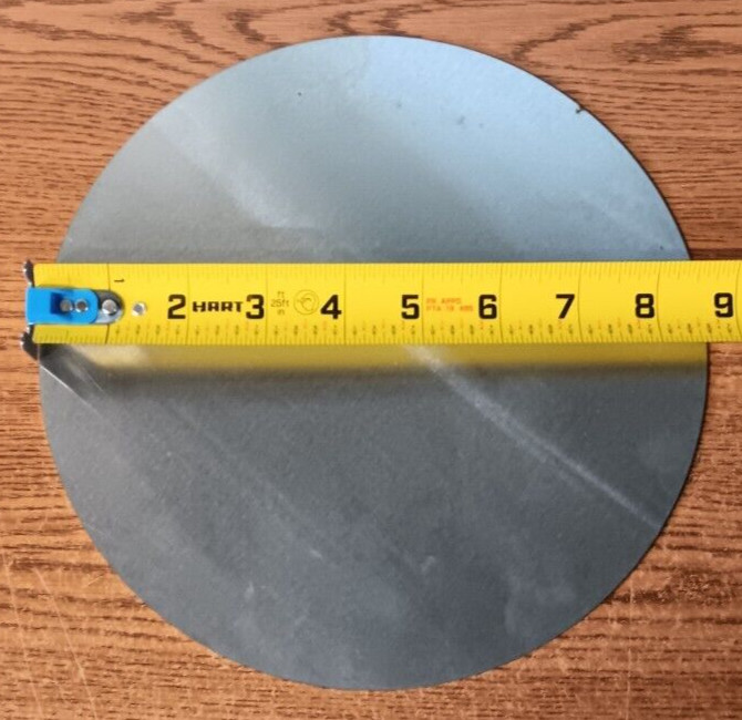 6PCS SS304 16GA (.063″) #4 W/PVC CIRCLES, 8-3/4″ DIA, SCRAP, WELDING, CRAFTS