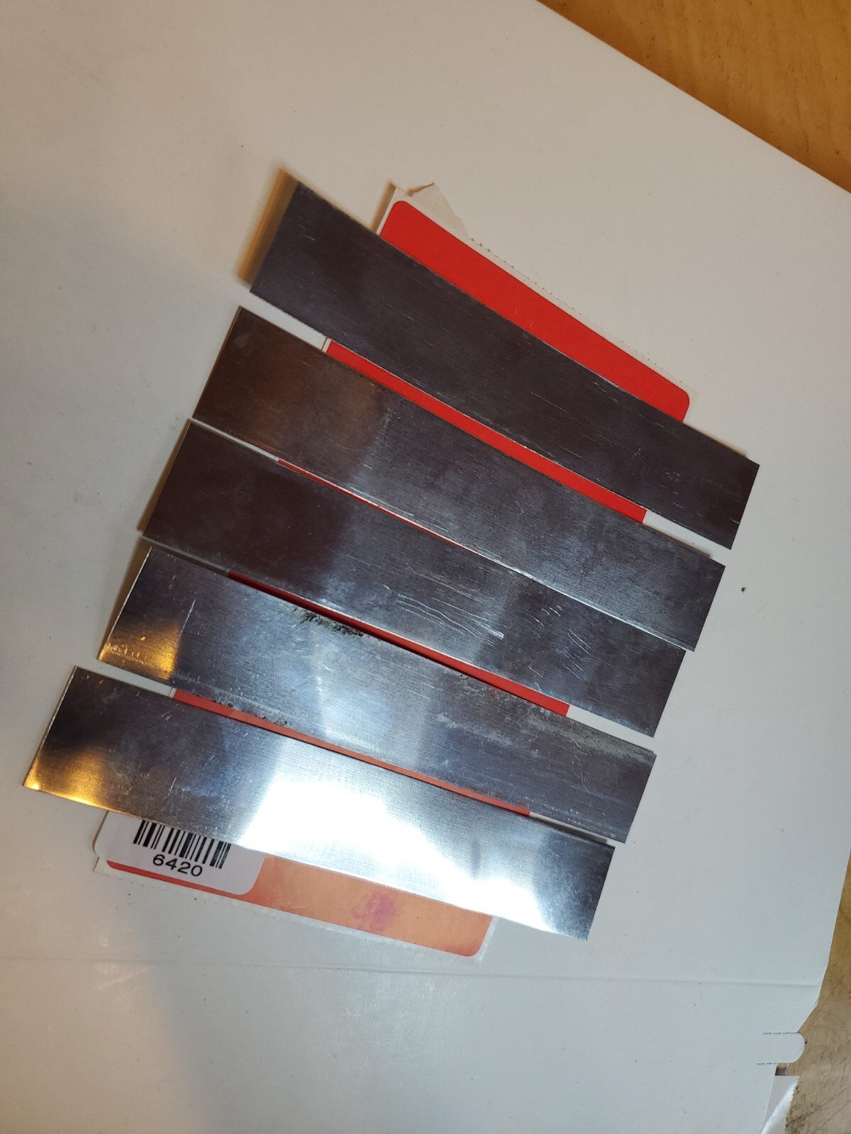 .015 shim stainless steel strip 5 PIECE LOT 1″ x 6+” long 0.015 015 430 Alloy