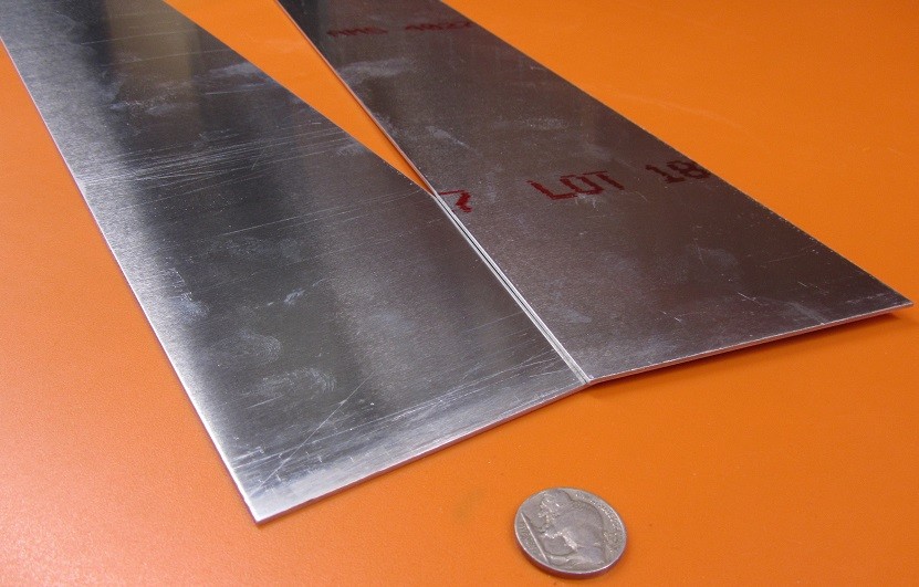 6061 T6 Aluminum Bar .063″ (1/16″) Thick x 4.0″ Wide x 48″ Length, 2 Pc