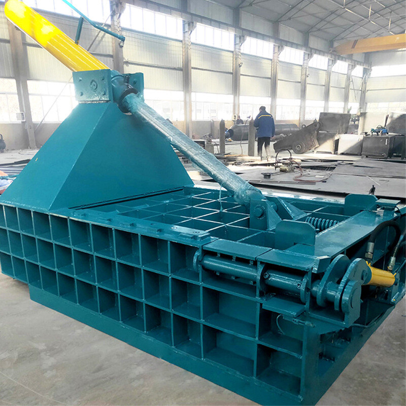Automatic Press Metal Aluminum Waste Pressure Baler Machine Baling Compactor