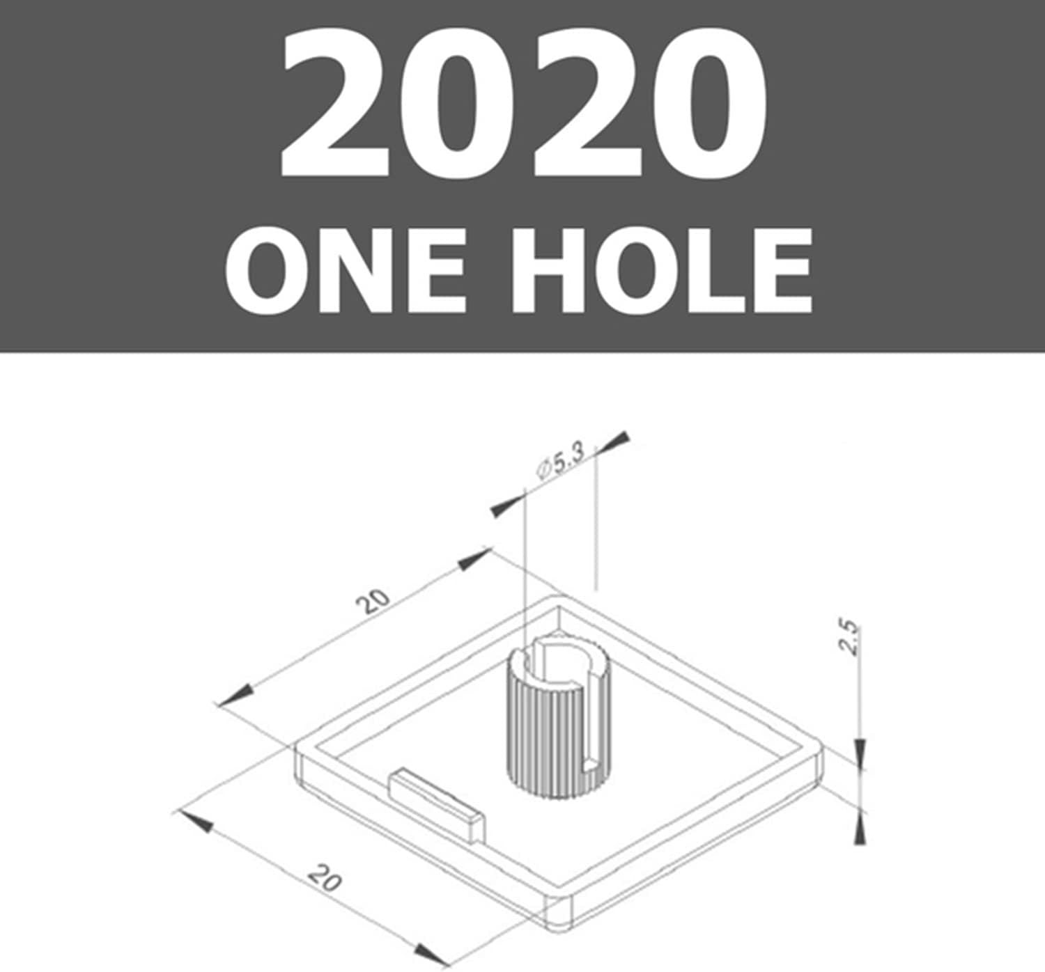 Rust-Proof Black ABS End Caps (35 Pcs) for 20x20mm Aluminum Frame Protection