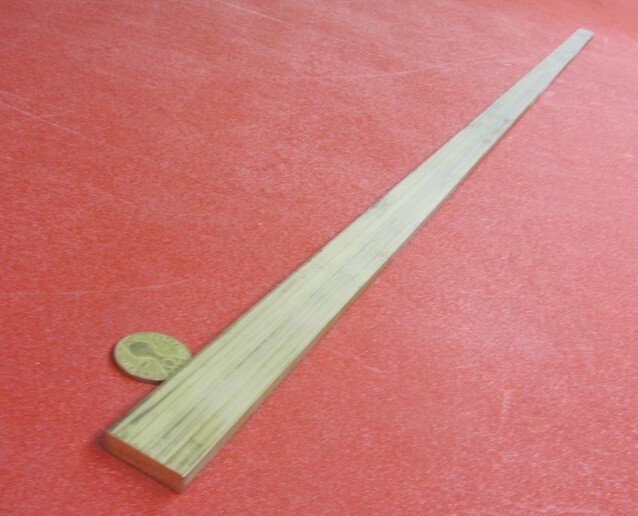 385 Brass Flat Bar 1/4″ Thick x 1.0″ Wide x 4 Foot Length