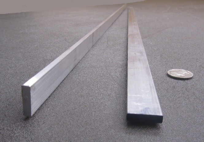 6061 T6511 Aluminum Bar, 3/16″ (.187″) Thick x 3/4 Wide x 36″ Length, 2 units