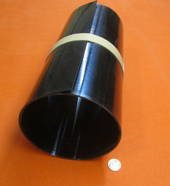 1095 Hard Blue Tempered Spring Steel Shim .015″ Thick x 12.375″ Wide x 120″ Long