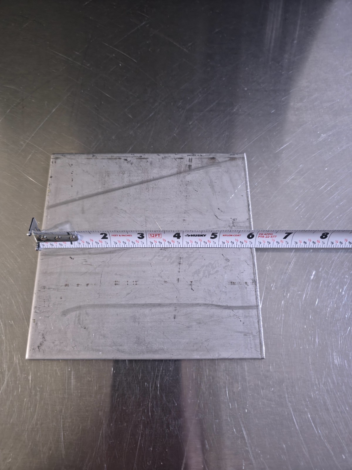 1 pcs 3/16″ Stainless Steel Plate 6″ x 6″ Flat Sheet Metal Mild Finish