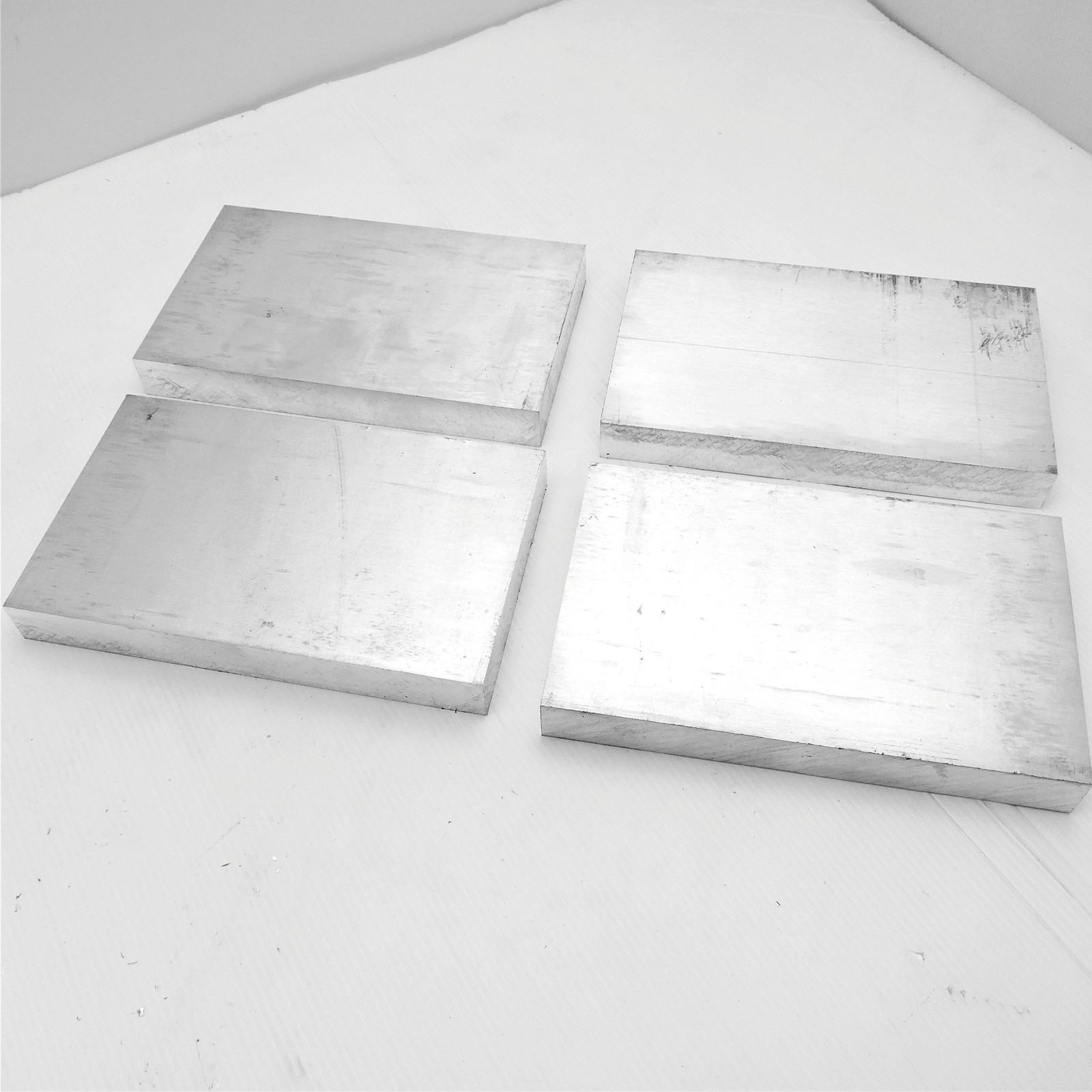 1″ thick Aluminum 6061 PLATE 3.375″ x 5.875″ Long QTY 4 sku 206231