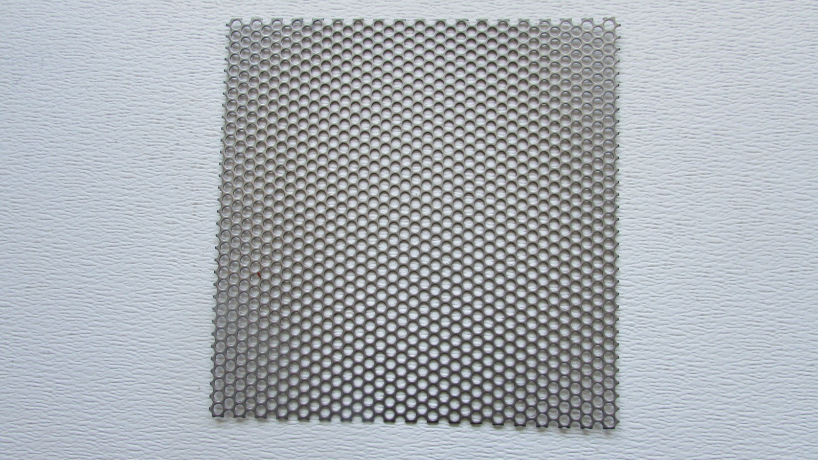 1/4″ HOLES 18 GAUGE CARBON STEEL STEEL PERFORATED SHEET– 12″ X 12″