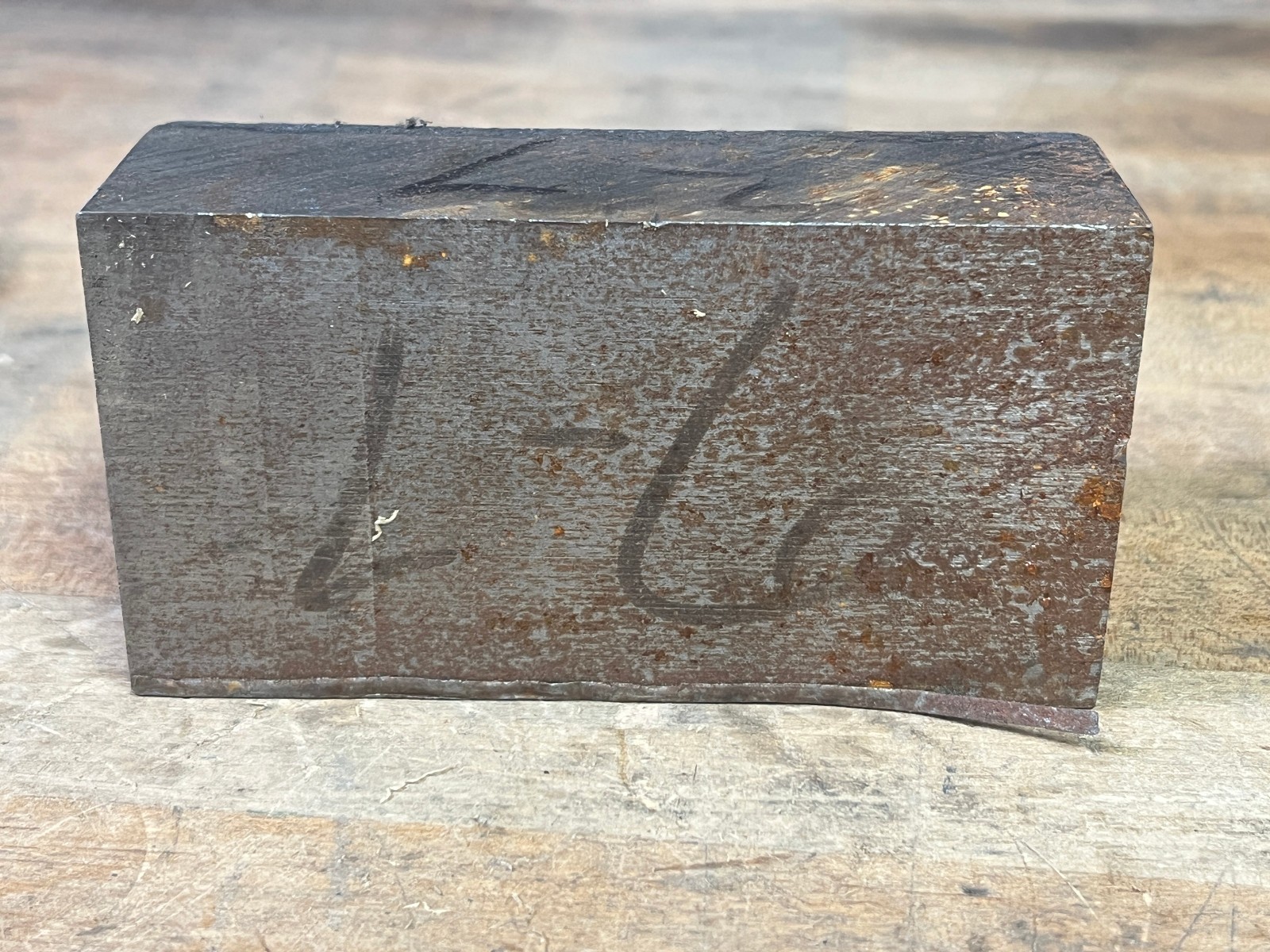 L-6 Tool steel flat bar square 4 7/8 x 2 1/2 x 2 1/4 Oil Hardening High nickel
