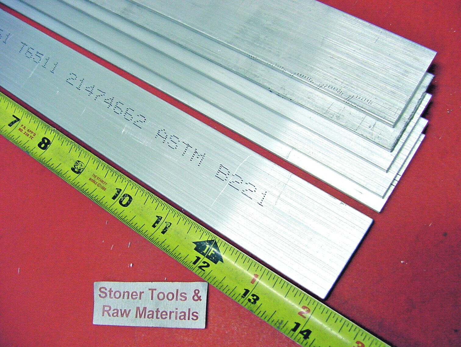 4 Pieces 3/16″ X 1-1/2″ ALUMINUM 6061 FLAT BAR 14″ long T6 Extruded Mill Stock