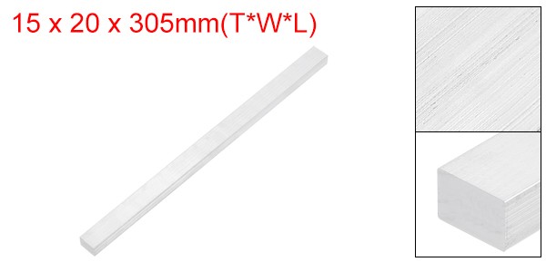 Square 6063 Aluminum Flat Bar, 9/16″ Thickness 3/4″ Width 12″ Length
