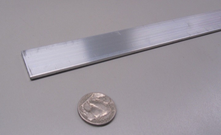 6061 T6 Aluminum Bar, 3/32″ (.093″) Thick x 1.0″ Wide x 36″ Length, 4 Units