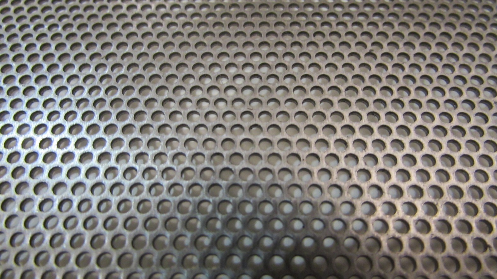 1/16″ HOLES –20 GAUGE 304 STAINLESS PERFORATED SHEET–11-3/4″ x 12″==