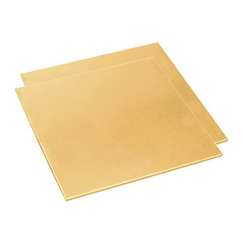 Tynulox 12 Gauge Brass Sheet，H62 Brass Plates Metal 0.079″ Thickness x 3.9″ W…