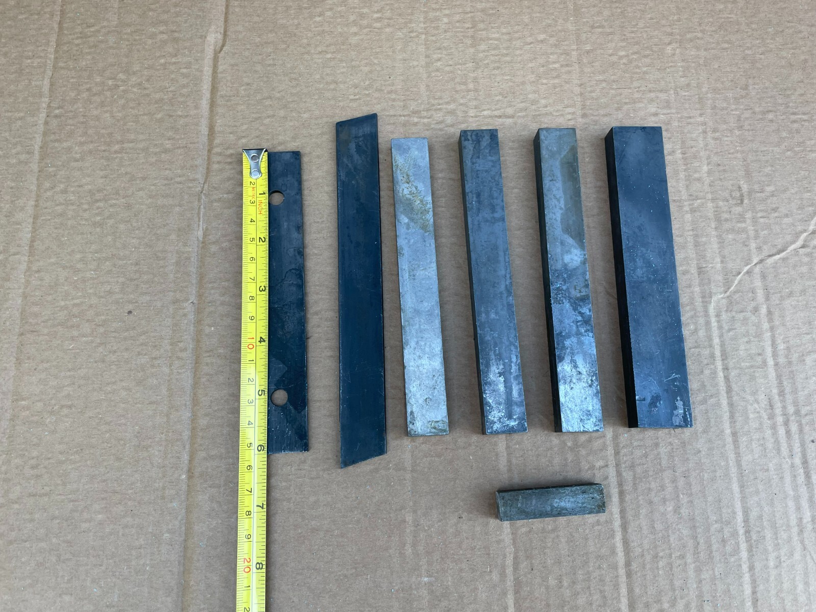 Steel Flat Bar Various Lengths, 1/2″ x 3/4″ & 1/2″ x 1″ Flat Bar Steel (7 Pcs)