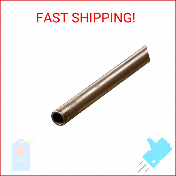 K&S 87115 Round Stainless Steel Tube, 1/4″ OD x 22 Gauge x 12″ Long, 1 Tube, Mad