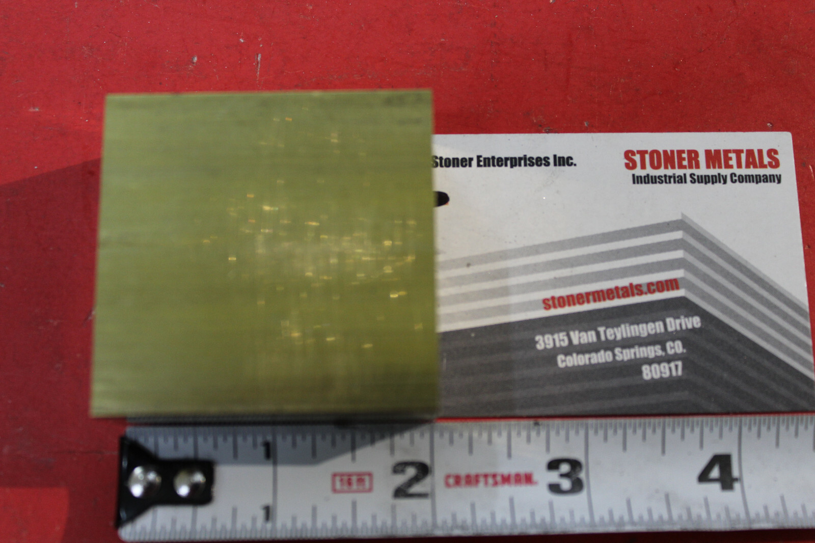 1″ x 2″ C360 BRASS FLAT BAR 2″ long Solid 1.00″ Plate Mill Stock H02