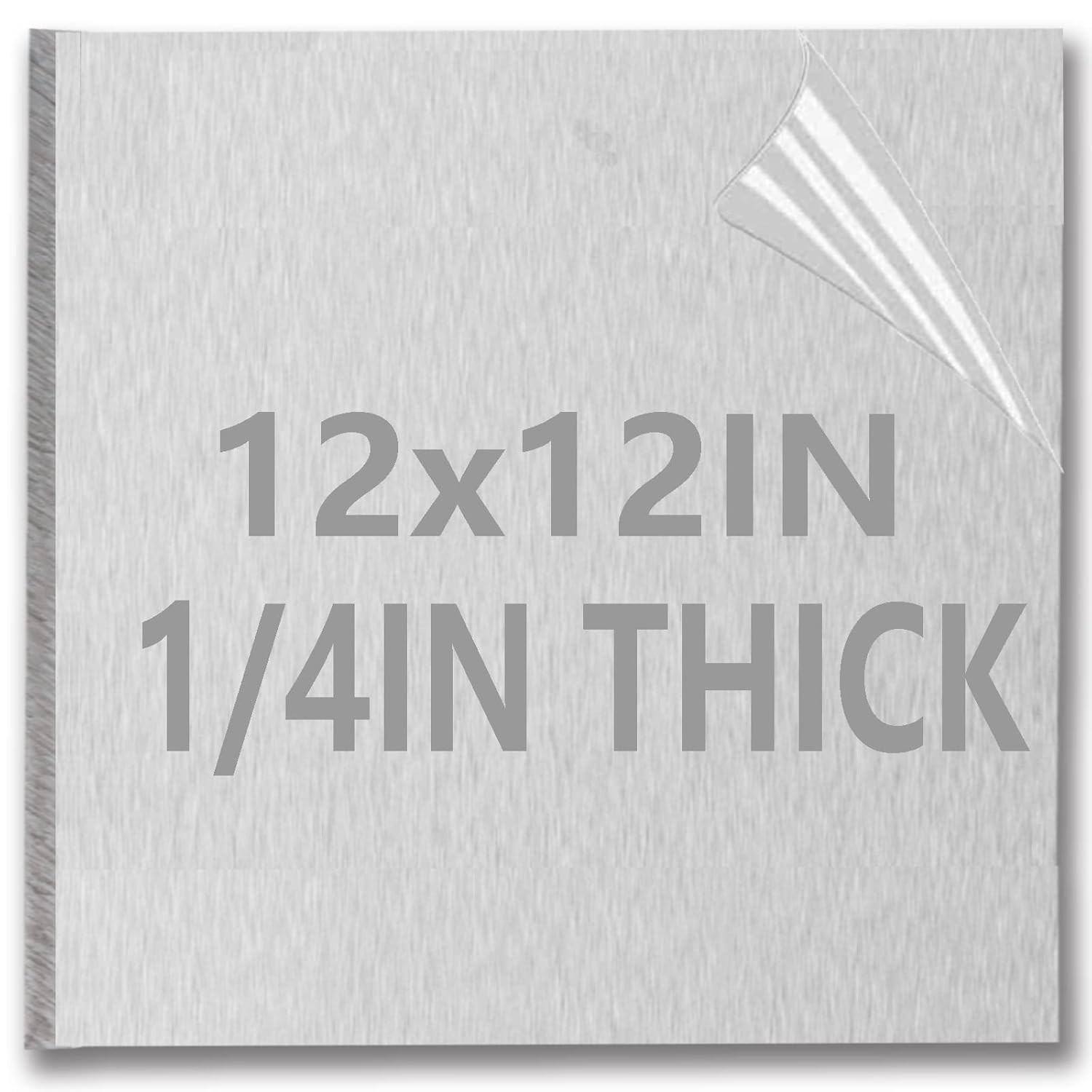 1/4Inch Thick Aluminum Sheets & Plates, 12” x 12”Heavy Duty Aluminum Plates w…