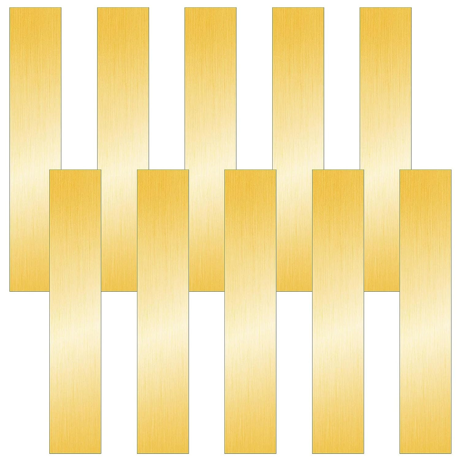 Brass Strip Brass Sheet Brass Shim Stock Assortment Metal Shims 6” Length