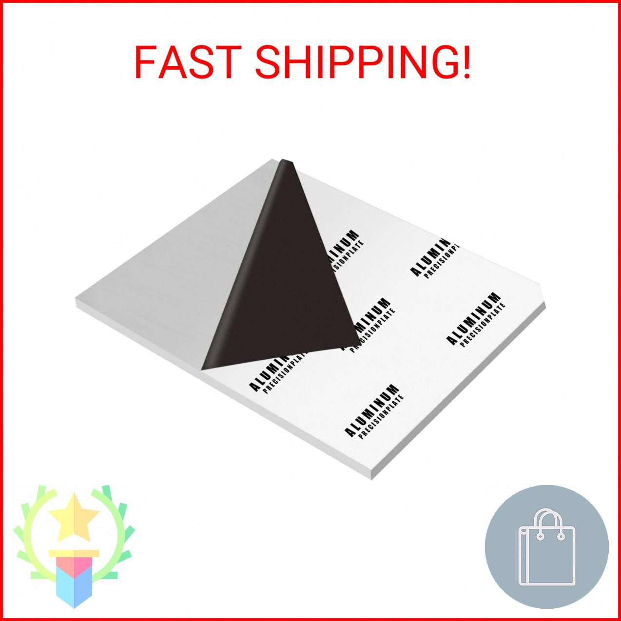 6061 Aluminum Sheet Plate, 10″ x 14″ x 1/4″ Thickness Heavy Duty Aluminum Sheets