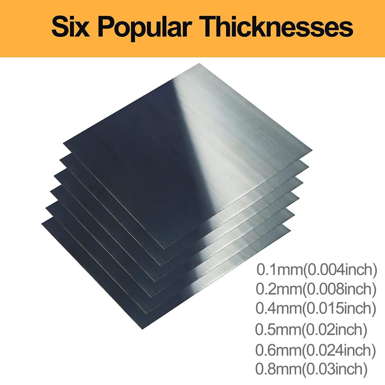 Spring Steel 1095 Shim Sheet Assortment, Blue Tempered, Polished Finish, Spri…