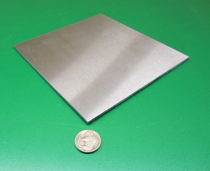 4140 Ground Carbon Steel Sheet, 1/8″ (+/-.001″) x 6″ Wide x 6″ Length