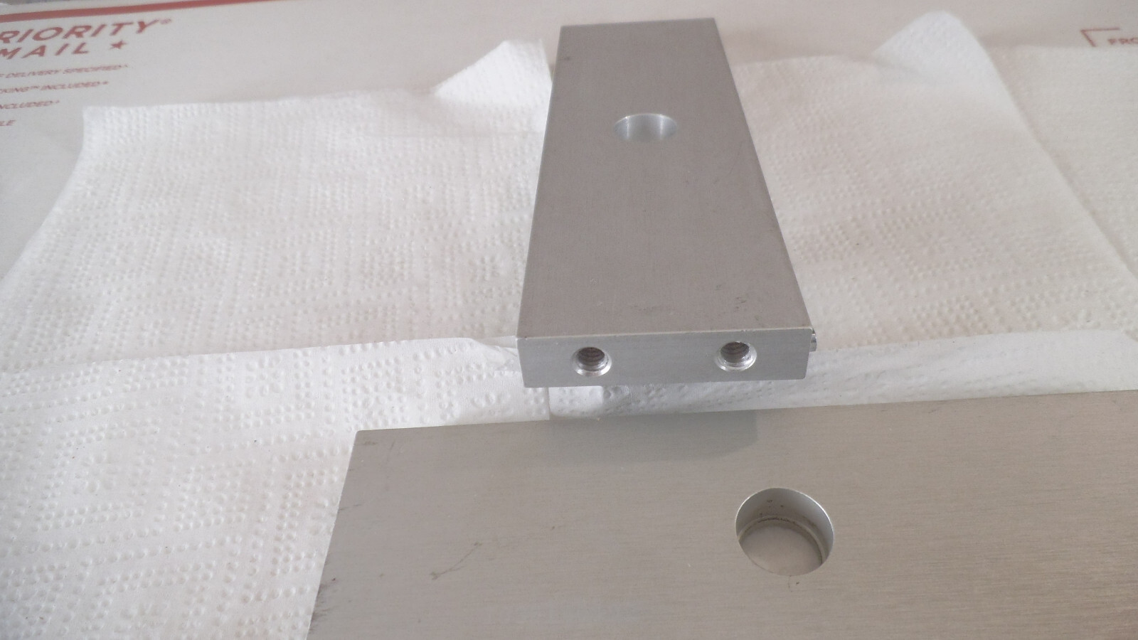 Qty of 2 pcs Aluminum bar stock, 6-1/4″ x 2″ x .475 thick