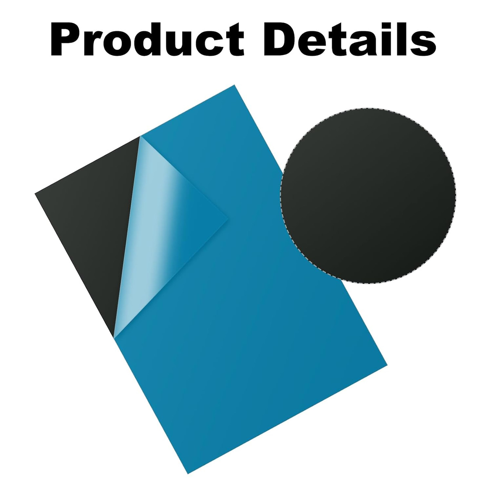 10PCS Anodized Aluminum Sheet 7x5x1/32 Inch Black Metal Plates for Laser