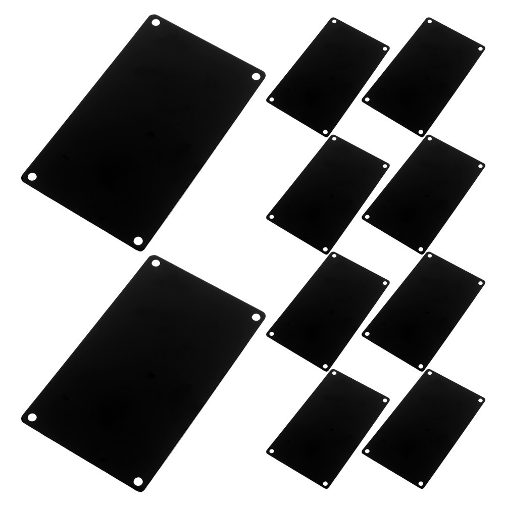 10 Pcs Stainless Steel Nameplate Metal Engraving Blanks Engraved Plaque