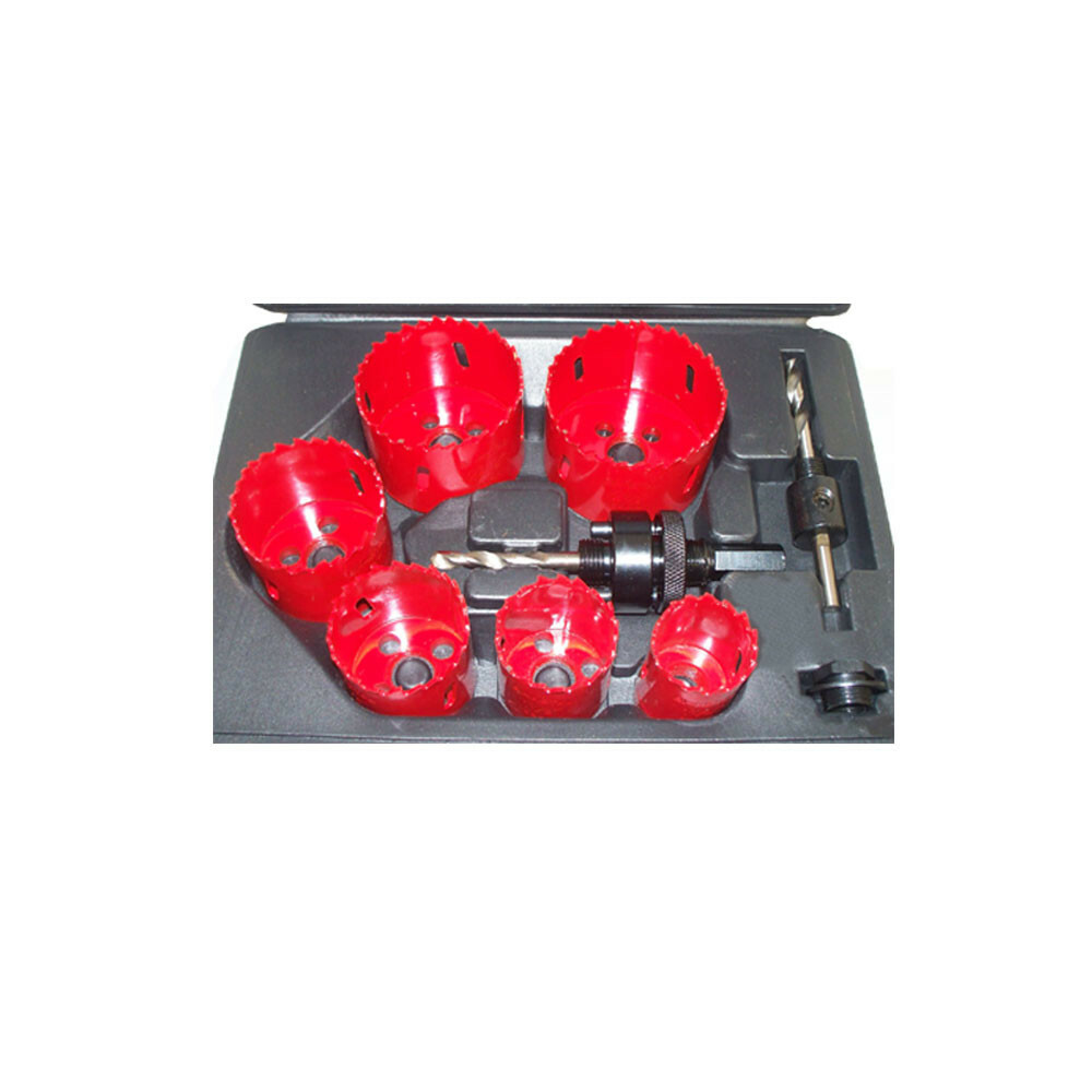 9 PC BI METAL Hole Saw Cutter Sheet Alloy Wood Plastic 1-1/4 to 2-1/2″