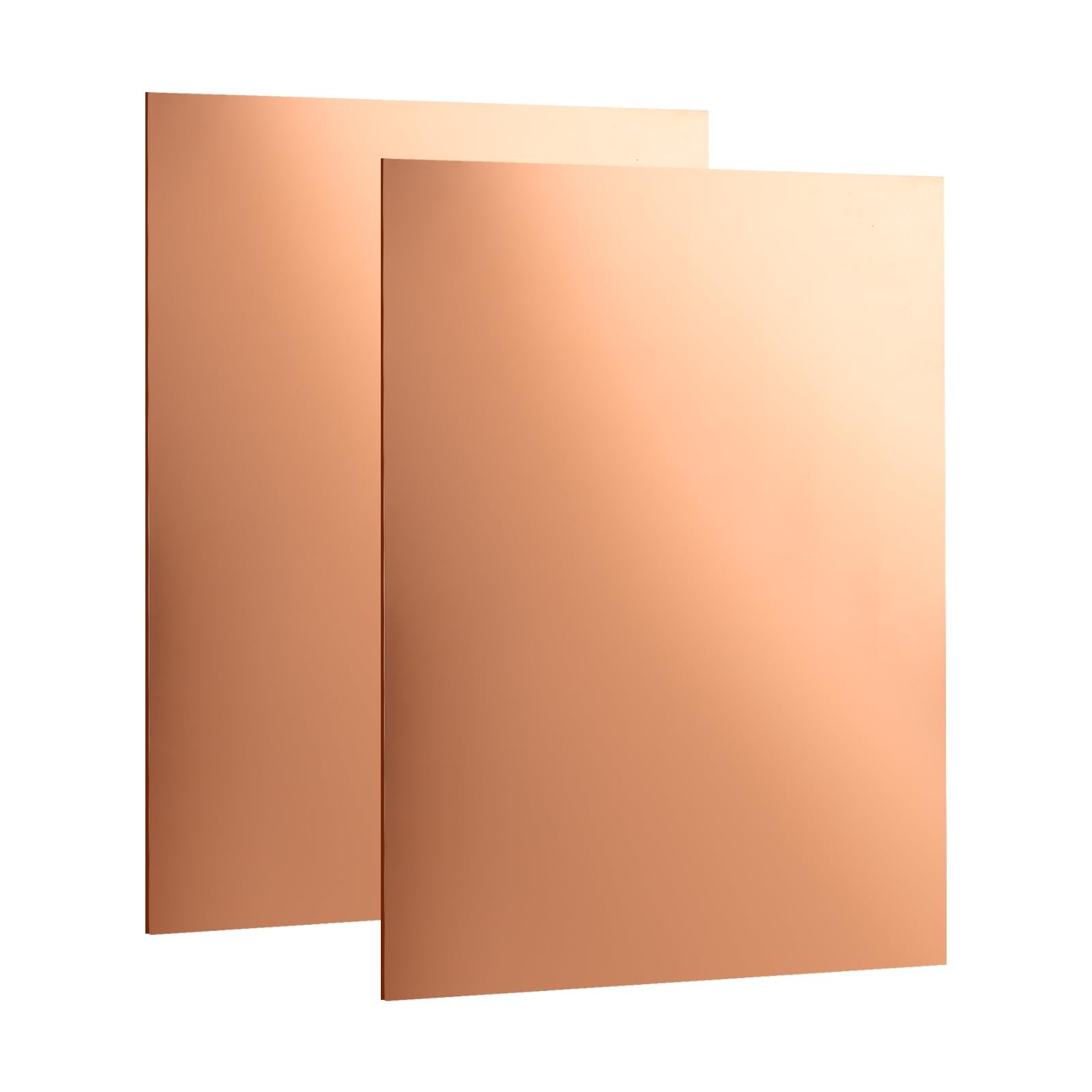 2pcs Pure Copper Sheet 8 X 12 Inch 24 Gauge/0.5mm Metal Copper Plate Film Attach
