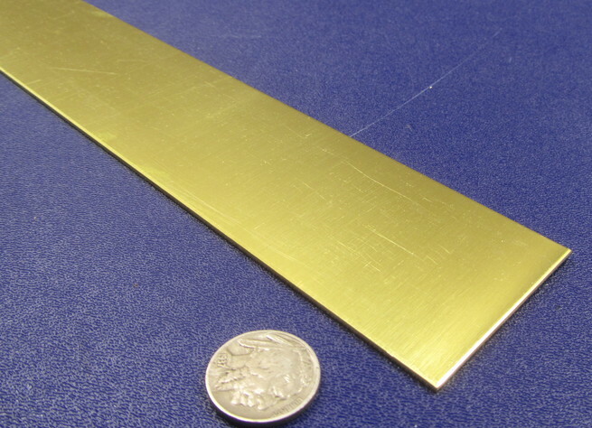 260 Brass Flat Bar .063″ Thick x 2.0″ Wide x 36″ Length