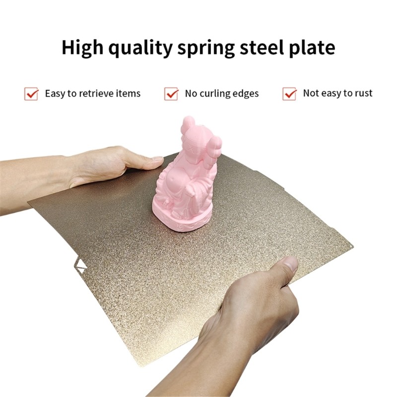 Flexible Build Plate 256x268mm Double Sided PEI Textured Steel Plate For Printer