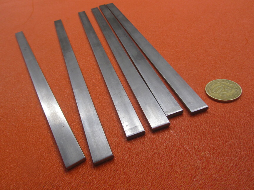 1018 Steel Bar, 1/8″ Thick x 1/2″ Wide x 12″ Length, 6 Pcs