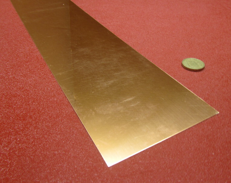 110 Copper Bar 1/2 Hard H02 .050″ Thick x 4.0″ Wide x 36.0″ Length