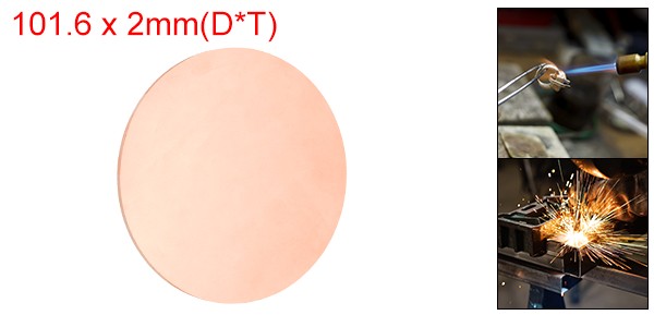 0.08″ Thick 4″ Dia Copper Round Plate C1100 Pure Copper Sheet