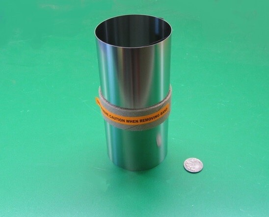 301 Stainless Steel Sheet 1/2 Hard .003″ Thick x 6.0″ Width x 50.0″ Length