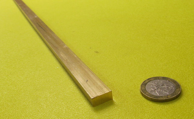 385 Brass Flat Bar 1/4″ Thick x 1/2″ Wide x 4 Foot Length