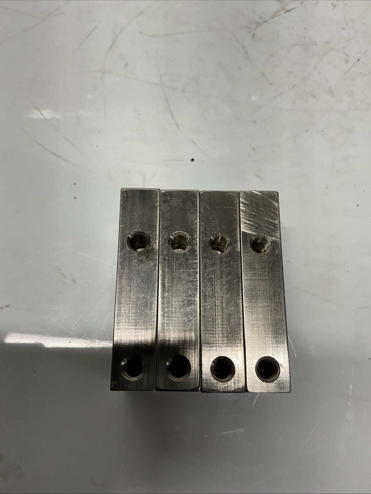 Machined Aluminum Mounting Block Flange Plate PN 132641 Rev A Lot Of 4. X-601