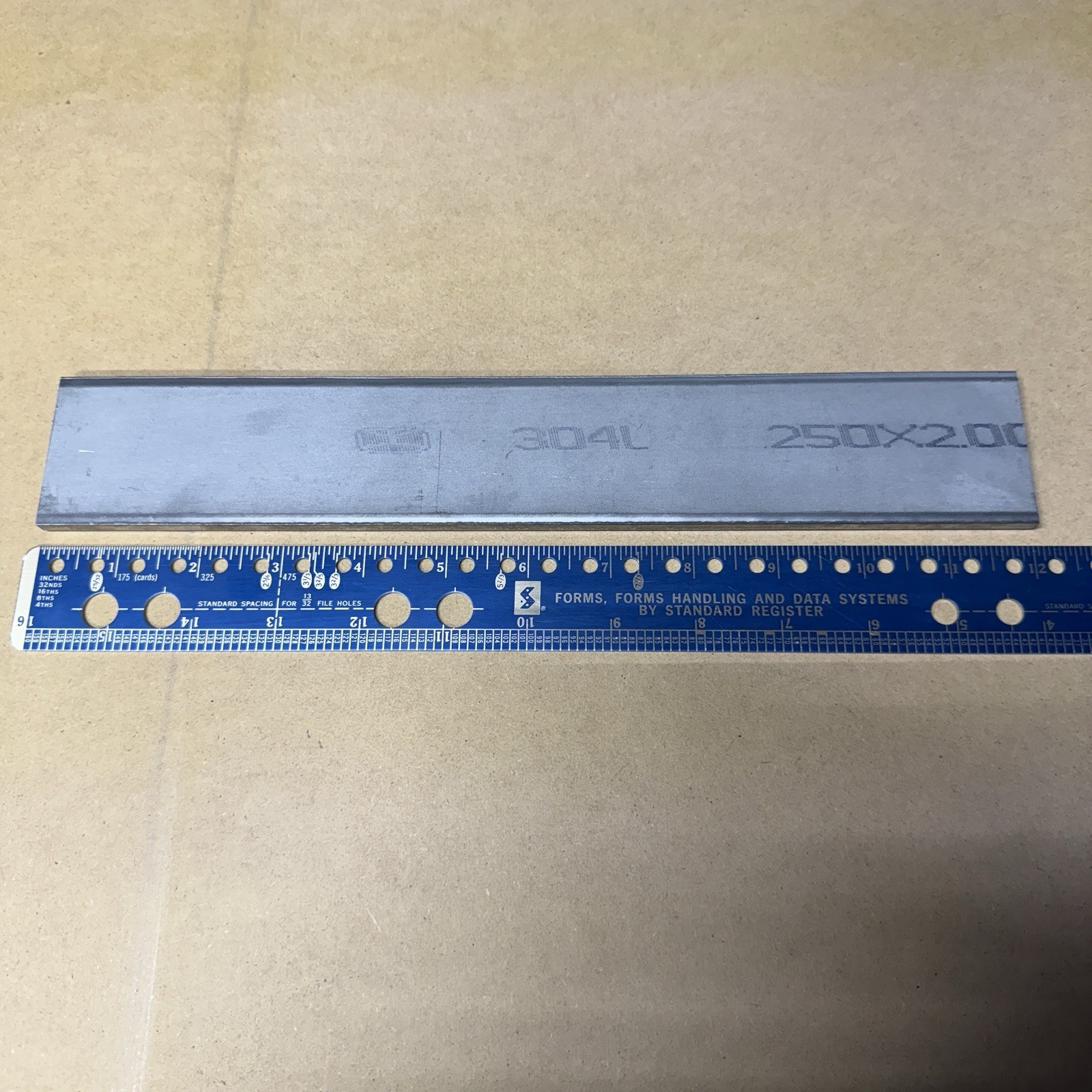 1/4″ x 2″ 304L Stainless Steel Flat Bar – 12” Long .250×2.00 High Quality 304 L