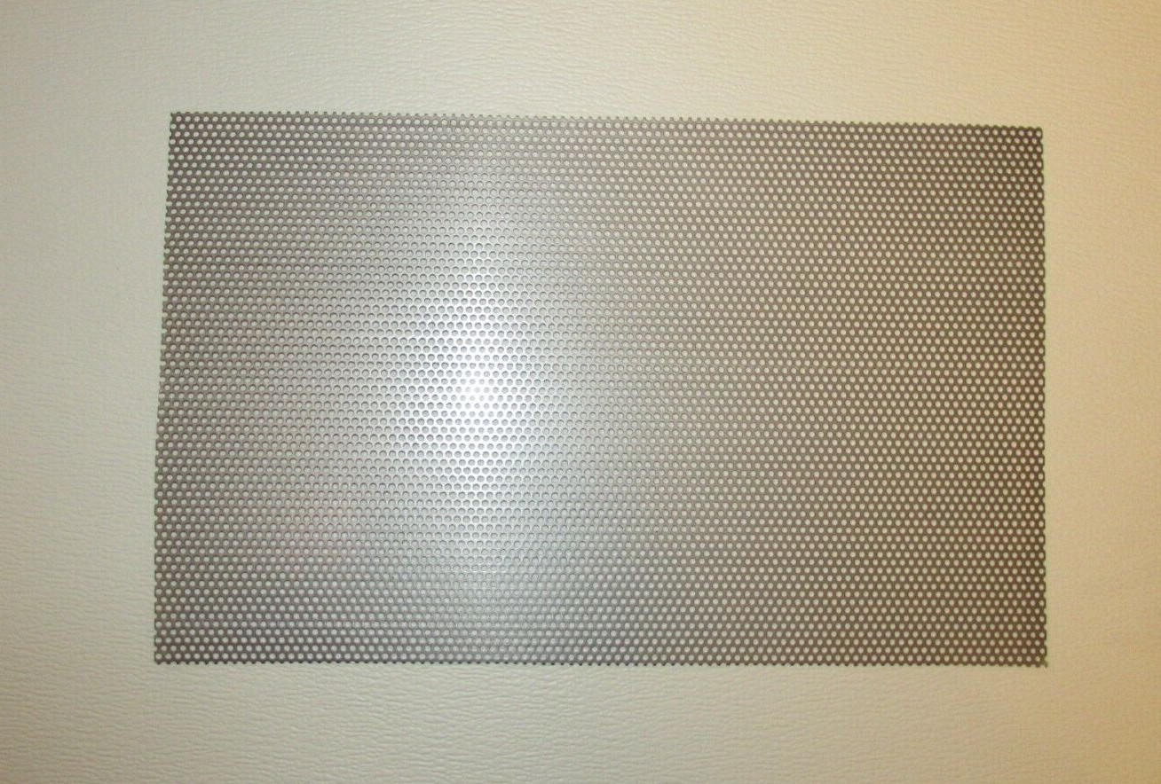 1/8″ HOLES–18 GAUGE 304 STAINLESS STEEL PERFORATED SHEET –11.5″ X 12″