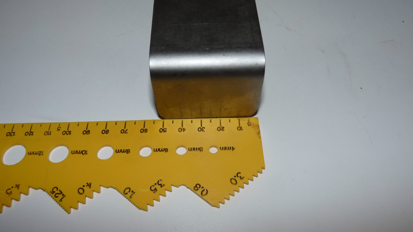 Titanium 6AL-4V 14 ga Bracket Ti6-4 Grade 5 Jewelry Making .064 x 185mm x 52mm