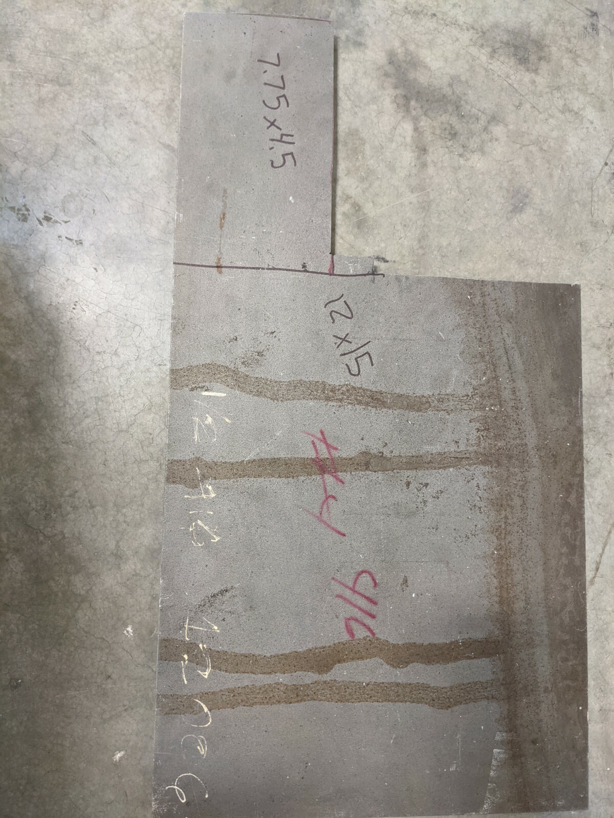 1/2″ 416 Stainess steel flat sheet plate stock – .54 x 12 x 45 – machining CNC