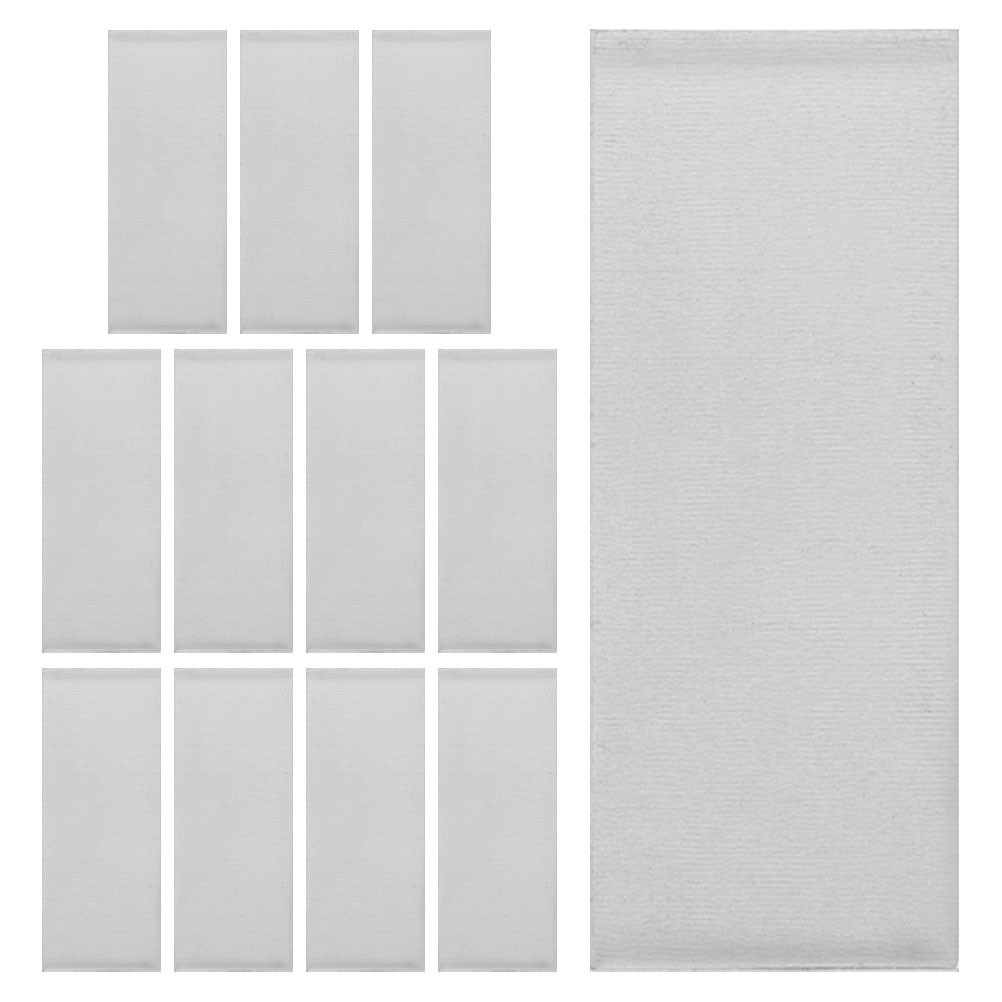 12Pcs Reusable Zinc Anode Sheets Silver Metal Plates for Electroplating Use