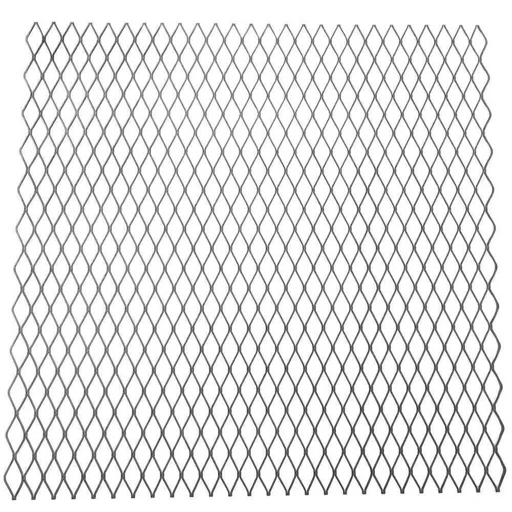 12 In. X 24 In.-13 Gauge Plain Steel Expanded Metal-1/2 In. O/C Spacing