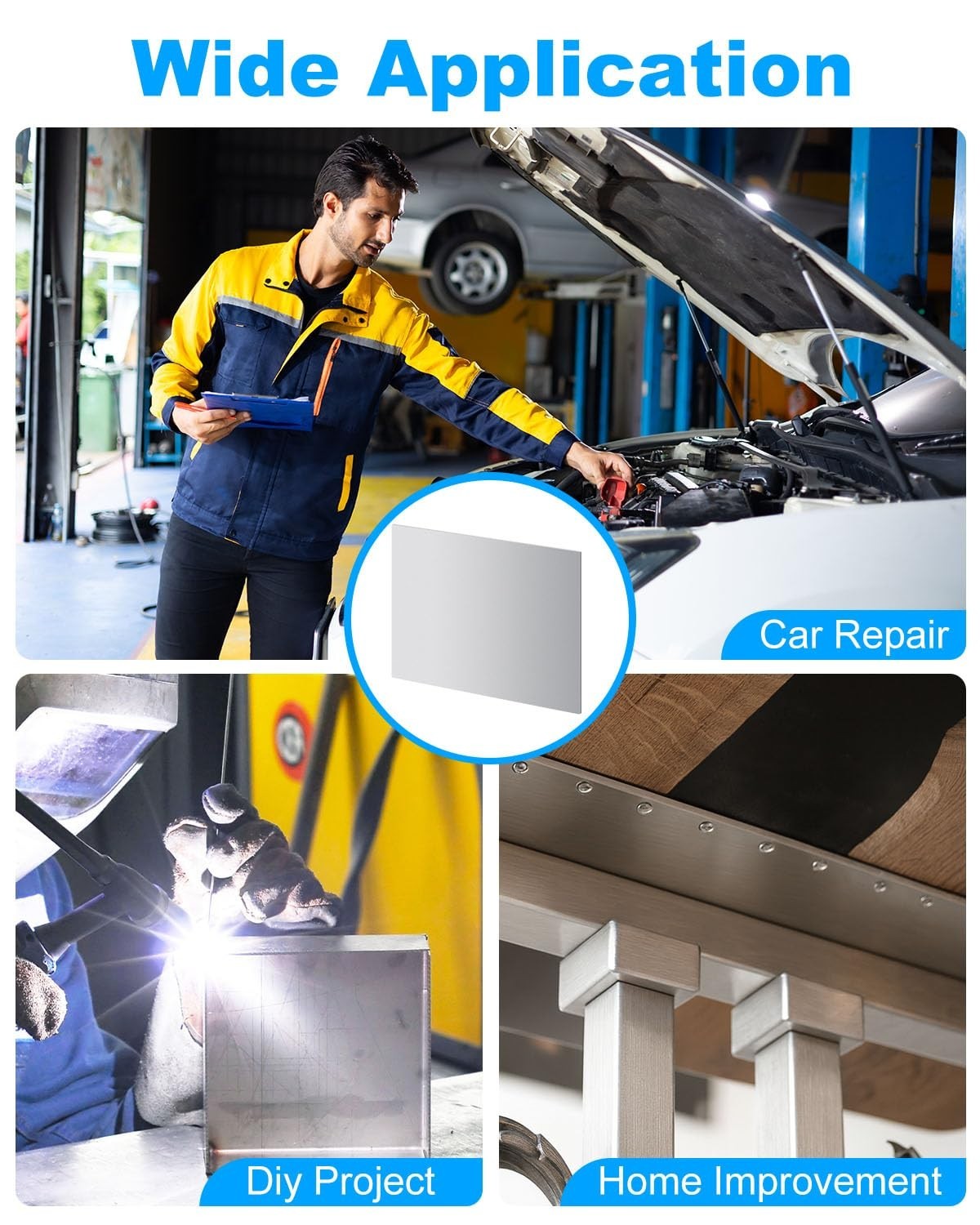Durable 16″ x 12″ Cold-Rolled Steel Sheets – Perfect for Automotive & Repairs