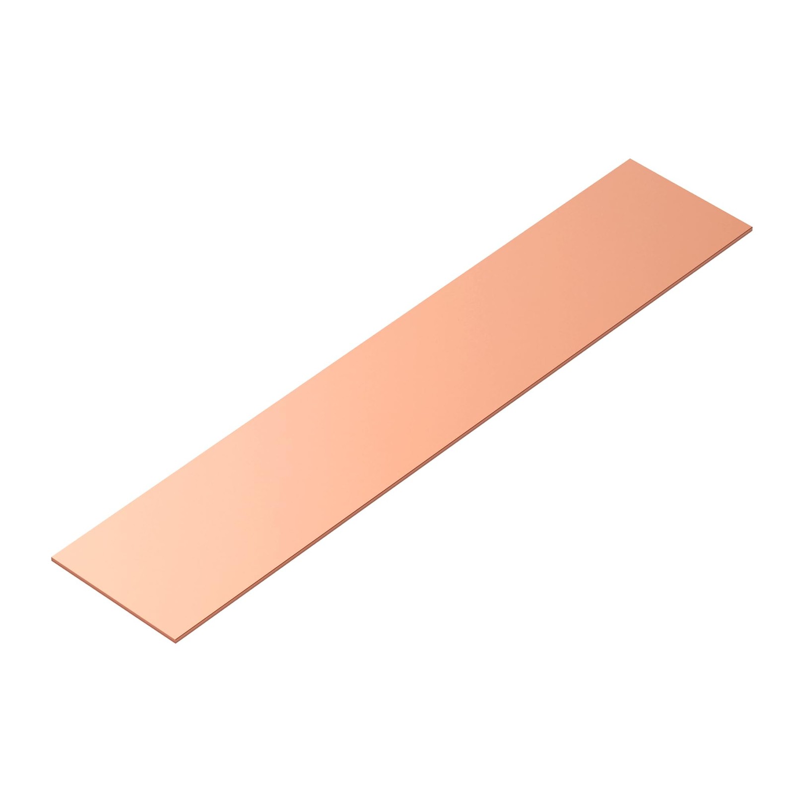 Copper Flat Bar Stock 1/16x2x10 Inch Solid Metal Sheets For Crafts 1 PCS
