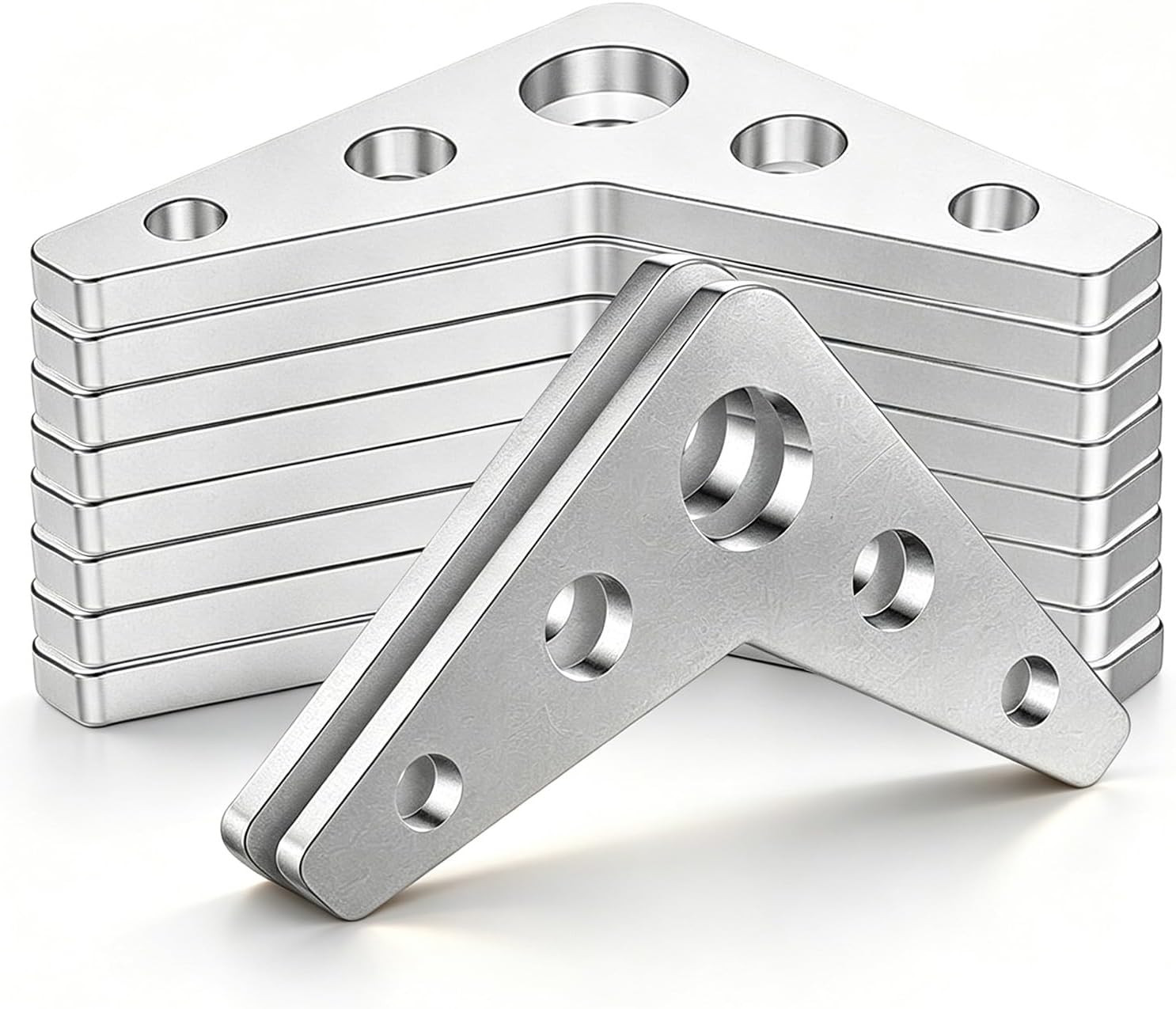 10 PCS Steel Welding Gussets, 3″ X 3″ Triangle Heavy Duty Reinforcement Plates,