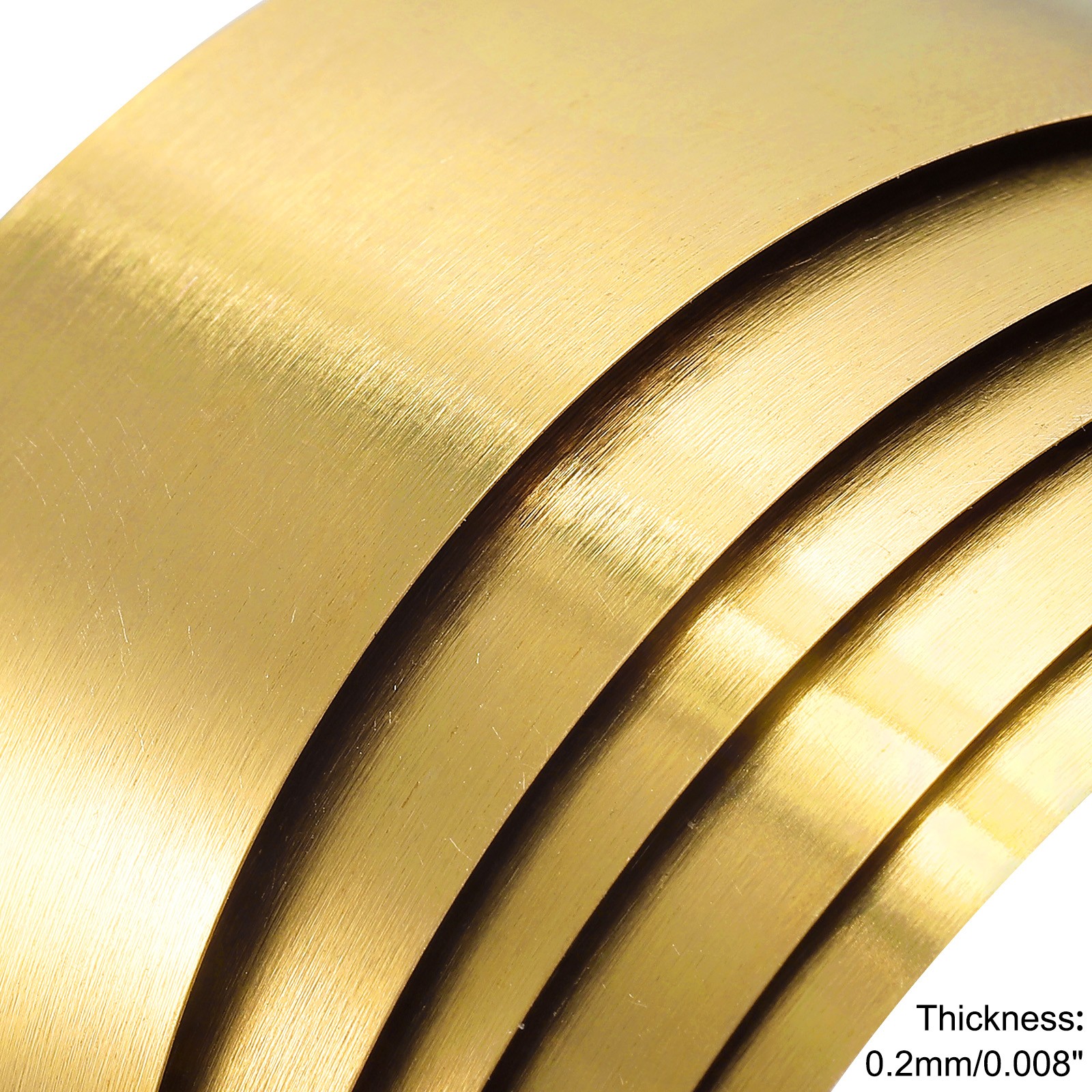 Brass Sheet Roll, Metal Foil Plate 1000mm x 40mm x 0.2mm
