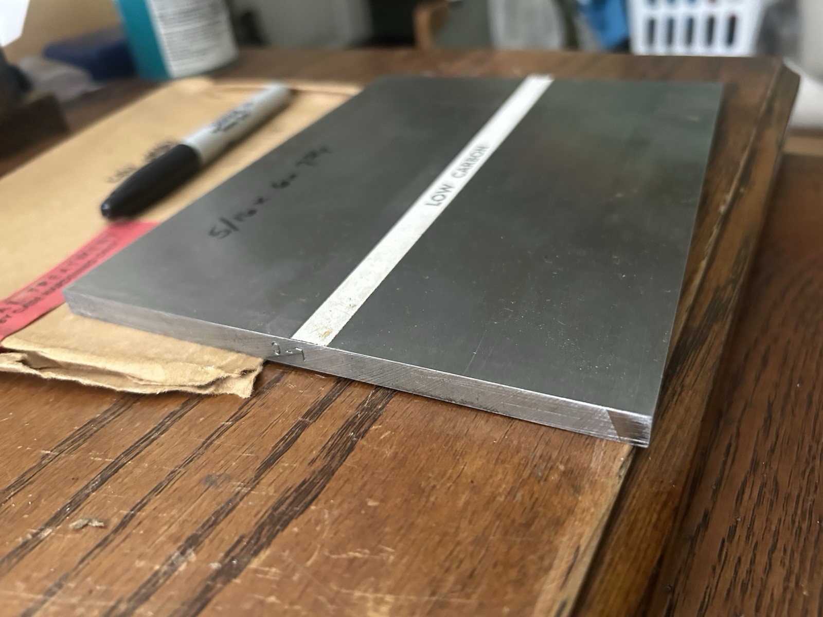 5/16″ x 6″ x 7-3/4″, low carbon steel, CF, general machining flat stock